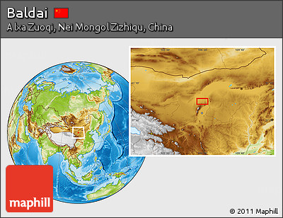 Physical Location Map of Baldai