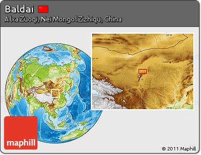 Physical Location Map of Baldai