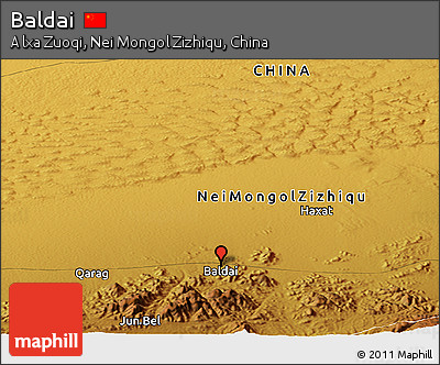 Physical Panoramic Map of Baldai