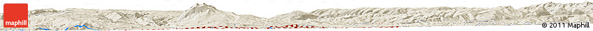 Shaded Relief Horizon Map of the Area around 39° 30' 19" N, 107° 1' 30" W
