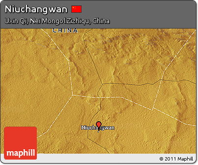 Physical 3D Map of Niuchangwan