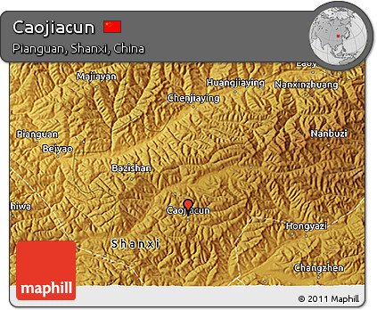 Physical 3D Map of Caojiacun