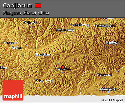 Physical 3D Map of Caojiacun