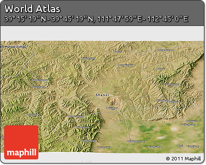 Satellite 3D Map of the Area around 39° 30' 19" N, 112° 16' 30" E