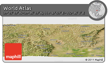 Satellite Panoramic Map of the Area around 39° 30' 19" N, 112° 16' 30" E