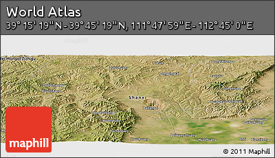 Satellite Panoramic Map of the Area around 39° 30' 19" N, 112° 16' 30" E