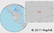 Gray Location Map of the area around 39° 30' 19" N, 114° 40' 30" W