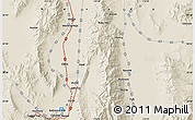 Shaded Relief Map of the area around 39° 30' 19" N, 114° 40' 30" W