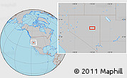Gray Location Map of the area around 39° 30' 19" N, 115° 31' 30" W