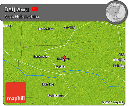Physical 3D Map of Baijiawu