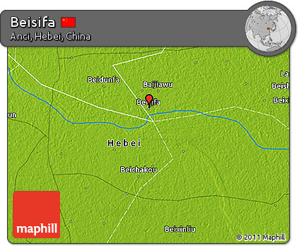 Physical 3D Map of Beisifa