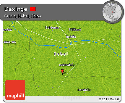 Physical 3D Map of Daxinge