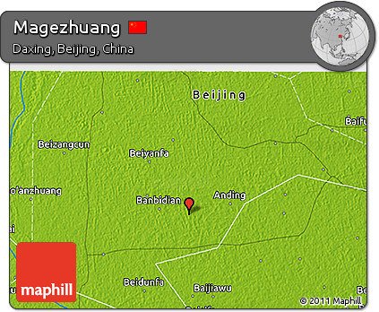 Physical 3D Map of Magezhuang