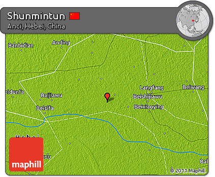 Physical 3D Map of Shunmintun