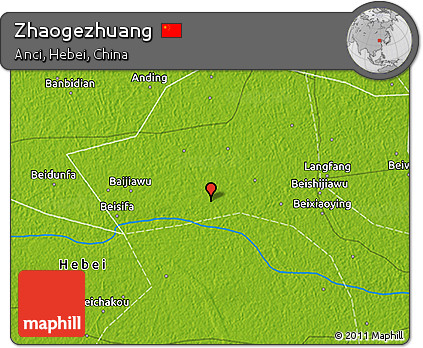 Physical 3D Map of Zhaogezhuang