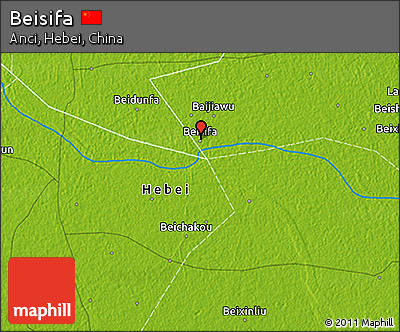 Physical 3D Map of Beisifa