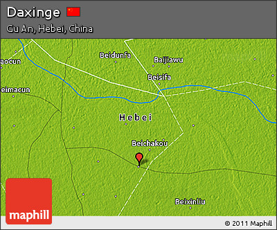 Physical 3D Map of Daxinge