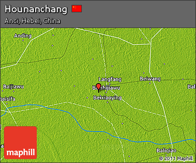 Physical 3D Map of Hounanchang