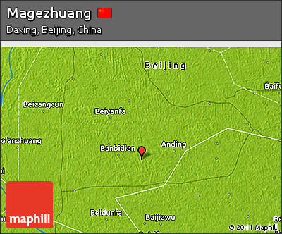 Physical 3D Map of Magezhuang