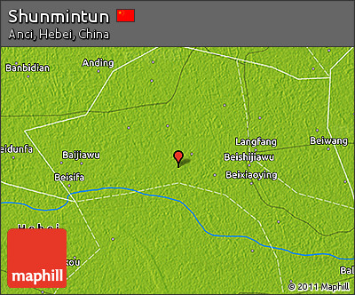 Physical 3D Map of Shunmintun
