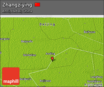Physical 3D Map of Zhangziying