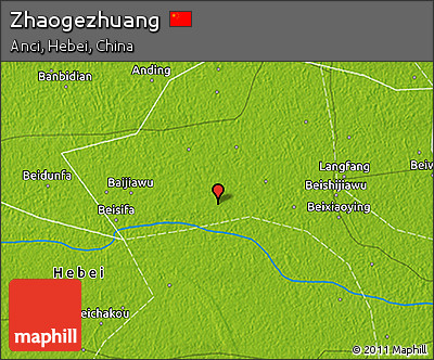 Physical 3D Map of Zhaogezhuang