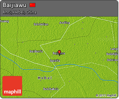 Physical 3D Map of Baijiawu