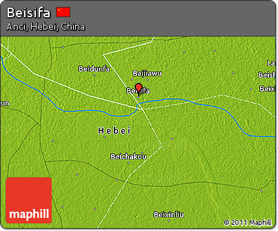 Physical 3D Map of Beisifa