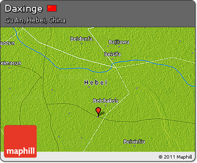 Physical 3D Map of Daxinge