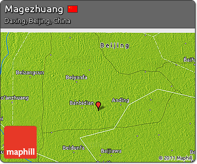 Physical 3D Map of Magezhuang