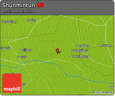 Physical 3D Map of Shunmintun