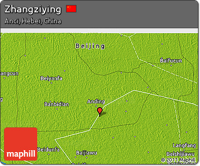 Physical 3D Map of Zhangziying