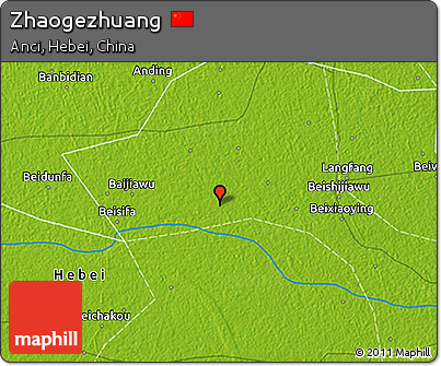 Physical 3D Map of Zhaogezhuang