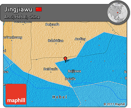 Political 3D Map of Jingjiawu