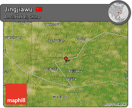 Satellite 3D Map of Jingjiawu