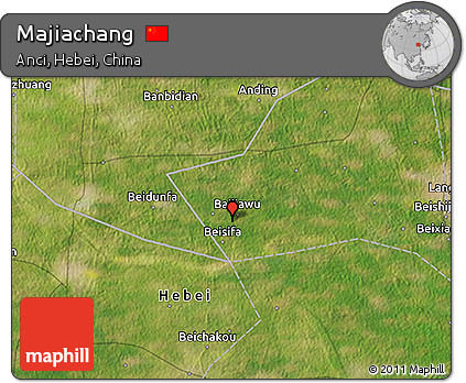Satellite 3D Map of Majiachang