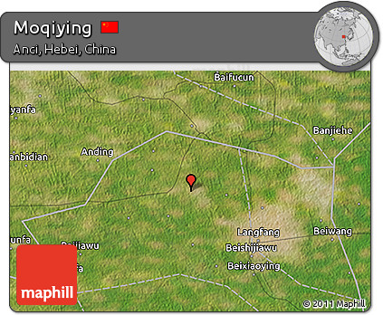 Satellite 3D Map of Moqiying