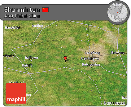 Satellite 3D Map of Shunmintun