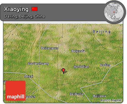 Satellite 3D Map of Xiaoying