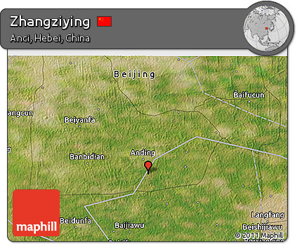 Satellite 3D Map of Zhangziying