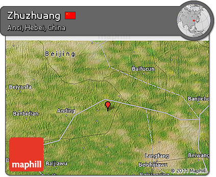 Satellite 3D Map of Zhuzhuang