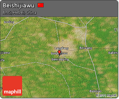 Satellite 3D Map of Beishijiawu