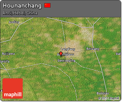 Satellite 3D Map of Hounanchang