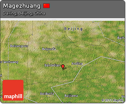 Satellite 3D Map of Magezhuang
