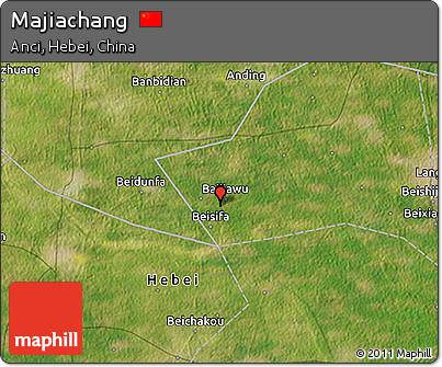 Satellite 3D Map of Majiachang
