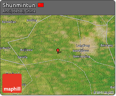 Satellite 3D Map of Shunmintun