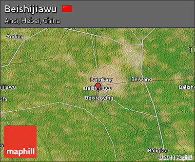 Satellite 3D Map of Beishijiawu