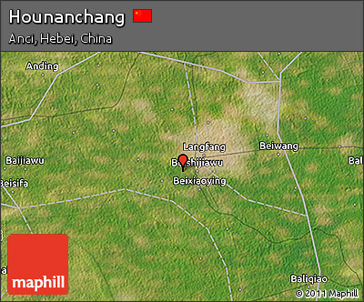 Satellite 3D Map of Hounanchang