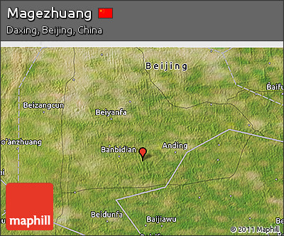 Satellite 3D Map of Magezhuang