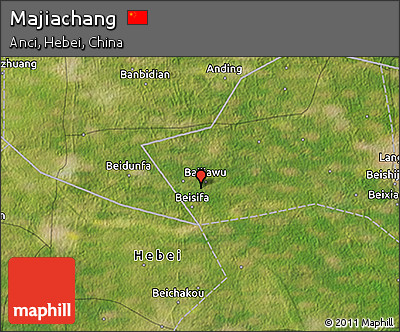 Satellite 3D Map of Majiachang